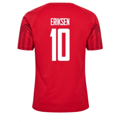 Danmark Christian Eriksen #10 Hjemmebanetrøje VM 2022 Kort ærmer